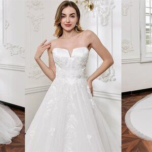 Darius Cordell - WT4895 strapless a-line wedding gown
